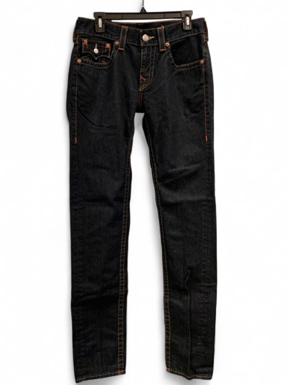 True Religion World Tour Skinny Jeans Mens 29 Dark Wash Blue Denim 5-Pocket